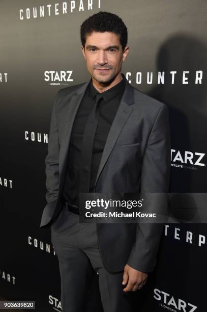 Actor Mido Hamada attends the premiere of STARZ's "Counterpart" at Director's Guild of America on January 10, 2018 in Los Angeles, California.