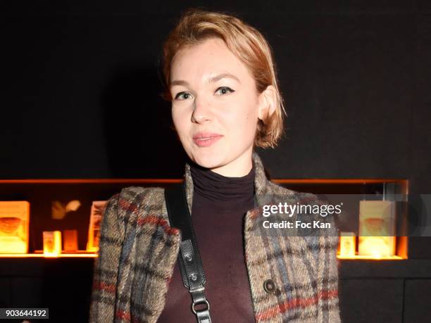 Model Alice Aufray attends Les Bains Guerbois : '2013 La Nouvelle Eau de Parfum' Fragrance Launch Party at Les Bains on January 10, 2018 in Paris,...