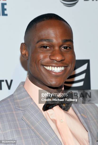 Actor Uche Uba attends a special screening of "Small Town Crime" at the Vista Theatre on January 10, 2018 in Los Angeles, California.