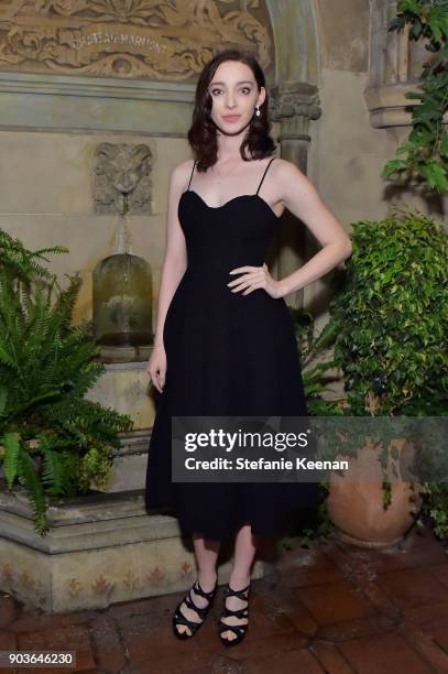 Emma Dumont attends Vanity Fair And Focus Features Celebrate The Film "Phantom Thread" with Paul Thomas Anderson at the Chateau Marmont on January...