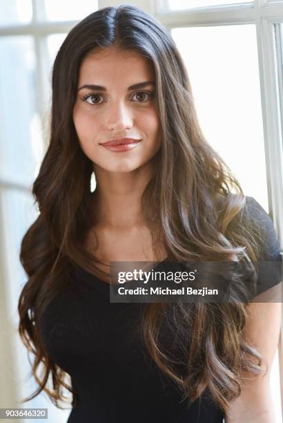 Blaze Modelz Soraia Malaquias poses for portrait at New Faces at TAP - The Artists Project on January 10, 2018 in Los Angeles, California.