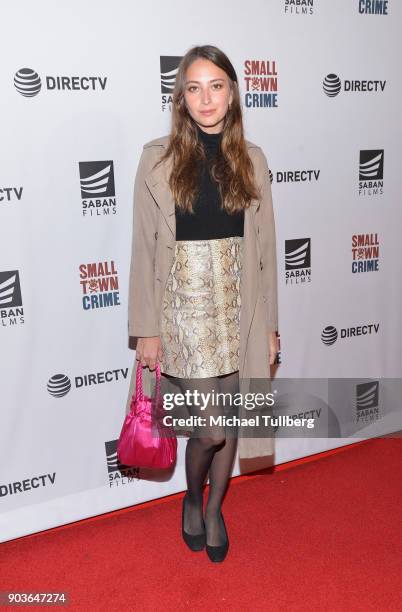 Actress Fabianne Therese attends a special screening of "Small Town Crime" at the Vista Theatre on January 10, 2018 in Los Angeles, California.
