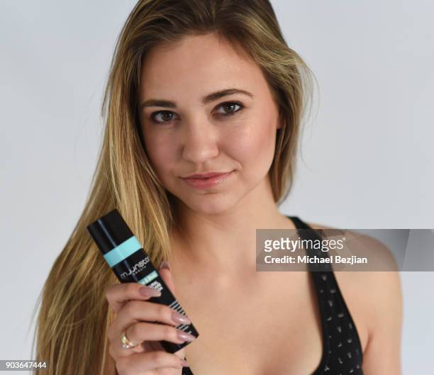 Blaze Modelz Lea Nicole using Moonstar Beauty at New Faces at TAP - The Artists Project on January 10, 2018 in Los Angeles, California.