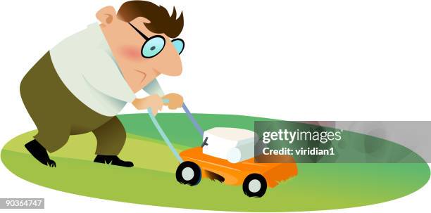 lawn mower - mower stock illustrations