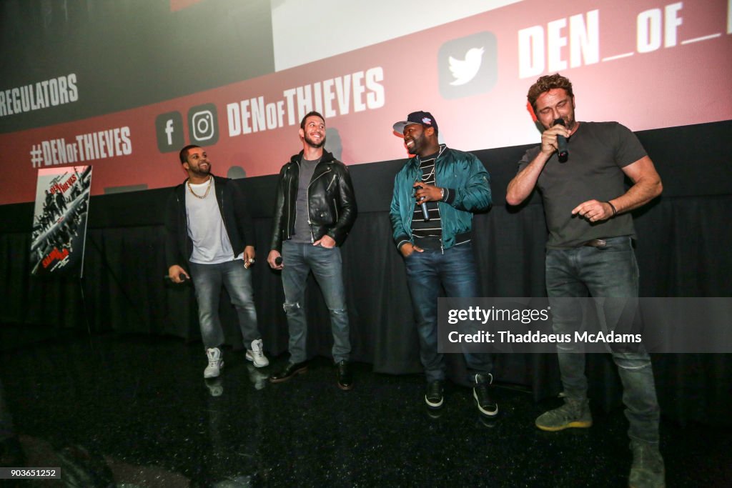 "DEN OF Thieves" SPECIAL SCREENING with Gerard Butler, Curtis "50 Cent" Jackson, O'Shea Jackson Jr., Pablo Schreiber