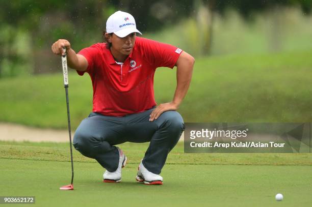 Gavin Green of Team Asia pictured during the pro am tournament ahead of Eurasia Cup 2018 presented by DRB Hicom at Glenmarie G&CC on January 11, 2018...