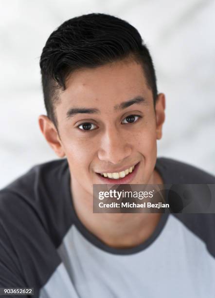 William Garcia poses for portrait at New Faces at TAP - The Artists Project on January 10, 2018 in Los Angeles, California.