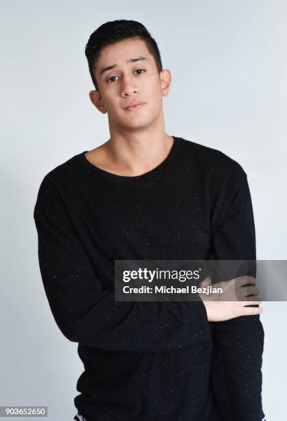 William Garcia poses for portrait at New Faces at TAP - The Artists Project on January 10, 2018 in Los Angeles, California.