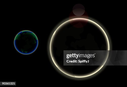 Eclipse moon and earth (vector) Eclipse moon and earth (vector)