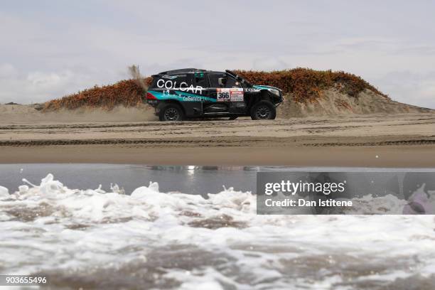 Martin Maldonado of Argentina and Colcar Racing drives with co-driver Sebastian Scholz Vergnolle of Argentina in the Prototipo Colcar Mercedes car in...