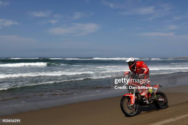 Marc Sola Terradellas of Spain and Himoinsa Racing rides a KTM Rally Replica bike in the Classe 2.1 : Super Production during stage five of the 2018...