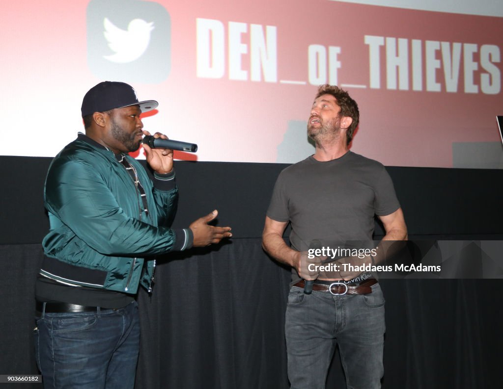 "DEN OF THIEVES" SPECIAL SCREENING with Gerard Butler, Curtis "50 Cent" Jackson, O'Shea Jackson Jr., Pablo Schreiber