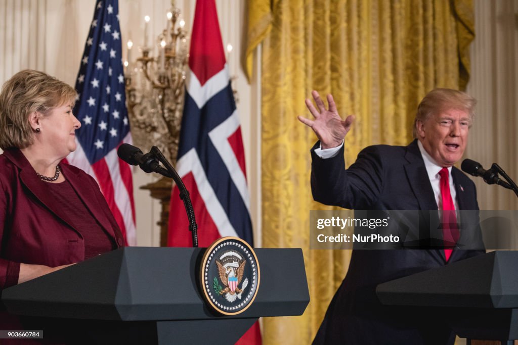 President Trump and Prime Minister Erna Solberg of Norway Joint Press Conference