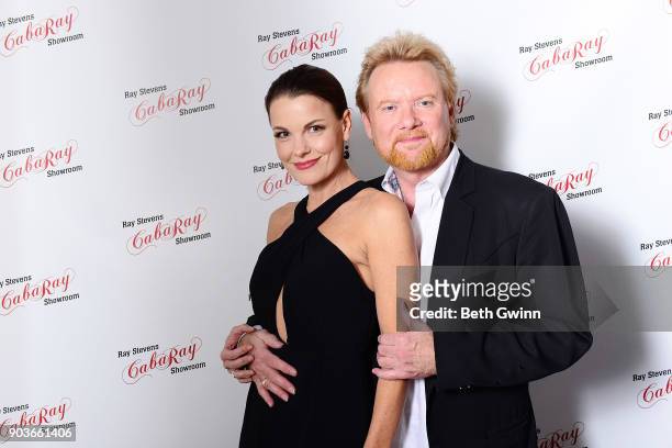 Lisa Stewart and Lee Roy Parnell attend the openning of CabaRay on January 10, 2018 in Nashville, Tennessee.