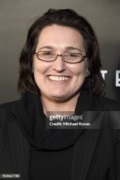 Co-Executive Producer Amy Berg attends the premiere of STARZ's "Counterpart" at Director's Guild of America on January 10, 2018 in Los Angeles,...