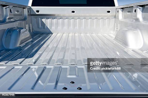 empty truck bed - pick up truck stock pictures, royalty-free photos & images