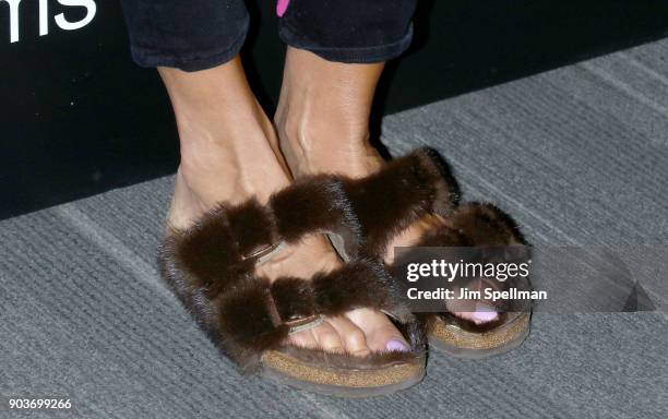 Kelly Killoren Bensimon, shoe detail, attends the premiere of IFC Films' "Freak Show" hosted by The Cinema Society and Bluemercury at Landmark...