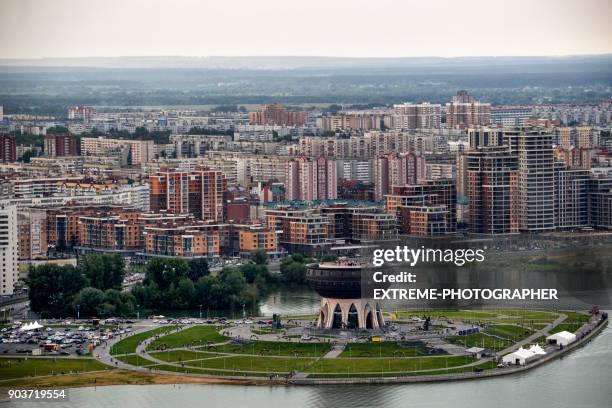 kazan family center from the air - kazan stock pictures, royalty-free photos & images