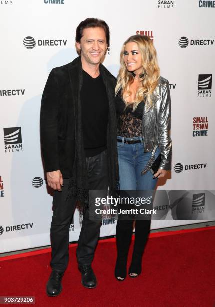 Clifton Collins Jr. And Carmen Electra attend the Special Screening Of "Small Town Crime" at the Vista Theatre on January 10, 2018 in Los Angeles,...