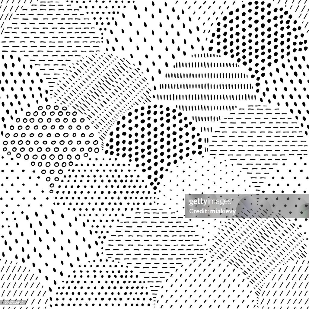 Spotted Pattern Indesign Design Hand Drawn Spotted Seamless Pattern High-Res Vector Graphic - Getty Images