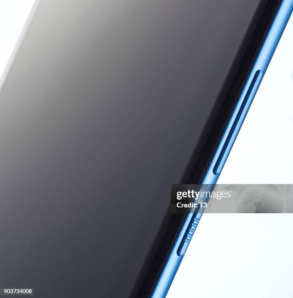 Detail of an HTC U11 smartphone, taken on June 7, 2017.
