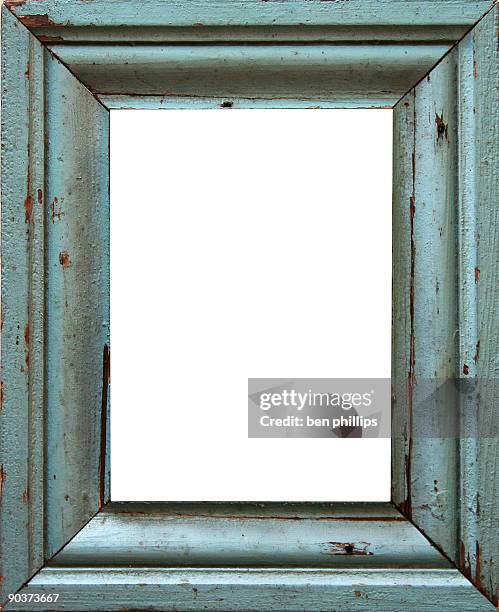 moldura azul turquesa - shabby chic imagens e fotografias de stock