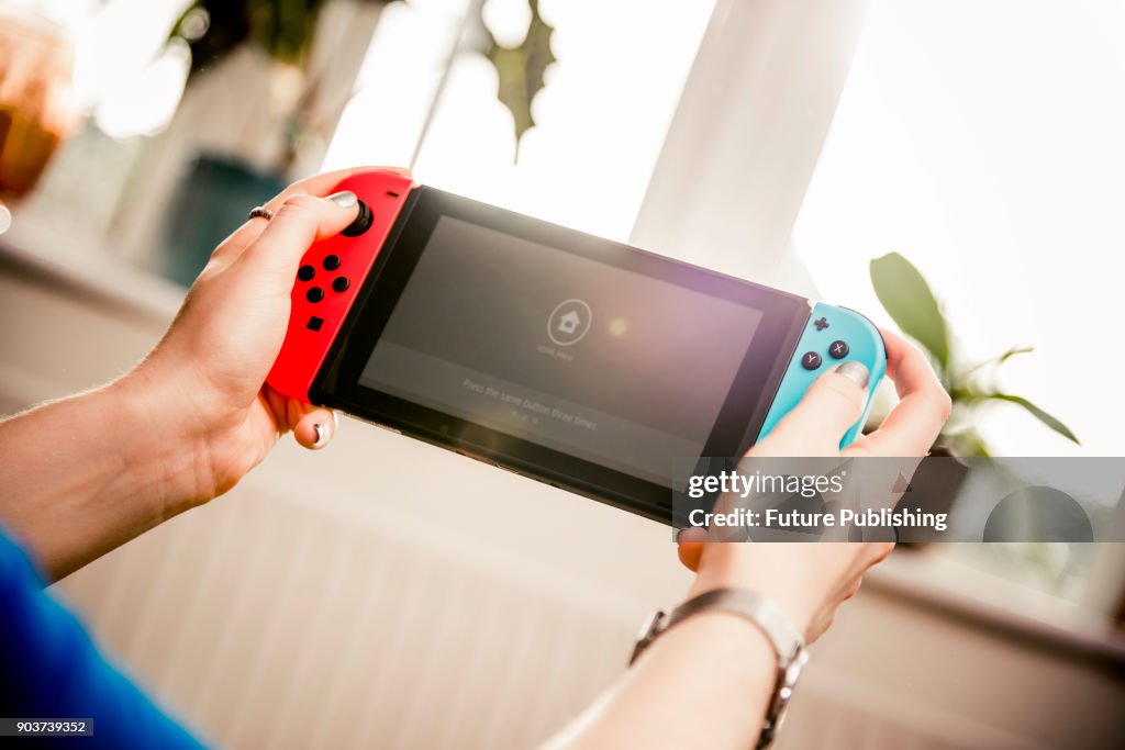 People Playing A Nintendo Switch