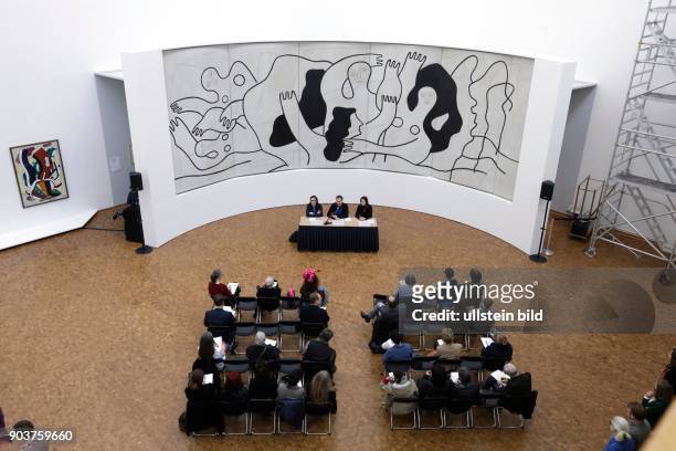 Die Austellung "Fernand Léger. Malerei im Raum" gastiert vom 09. April bis 03. Juli 2016 im Museum Ludwig Köln. Das Bild zeigt das Werk von Fernand...
