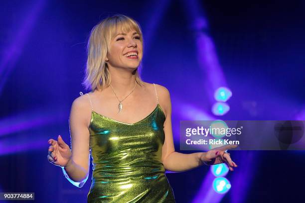 Singer-songwriter Carly Rae Jepsen performs in concert at the AT&T Center on January 10, 2018 in San Antonio, Texas.