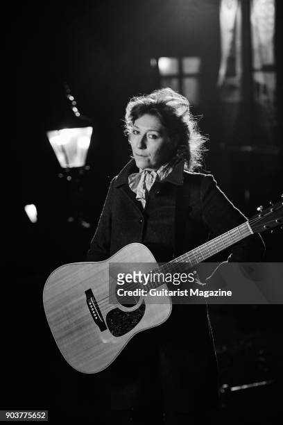 Portrait of Canadian-American musician Martha Wainwright, photographed before a live performance at St George's Church in Bristol, on January 25,...