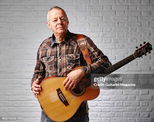 Portrait of Australian virtuoso guitarist Tommy Emmanuel, photographed in Bath on January 13, 2017.