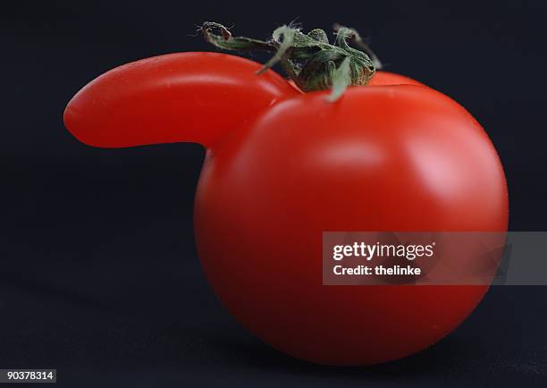 tomate mit nose - deformiert stock-fotos und bilder