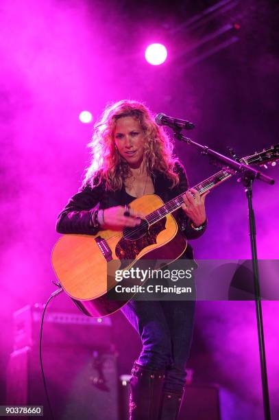 Guitarist/Singer Sheryl Crow performs during the 2009 Bumbershoot Music Festival at Seattle Center on September 5, 2009 in Seattle, Washington.