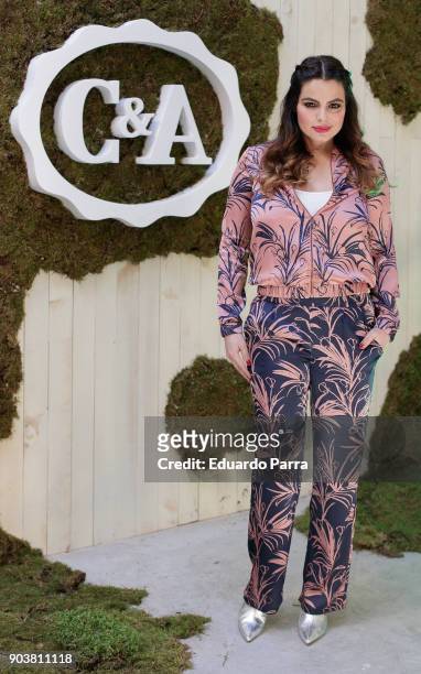 Model Marisa Jara attends the C&A new collection event at Maria Luz y Sabor space on January 11, 2018 in Madrid, Spain.