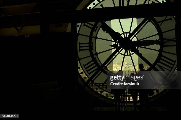 sightseeing paris. views from orsay museum. - montmartre stock pictures, royalty-free photos & images