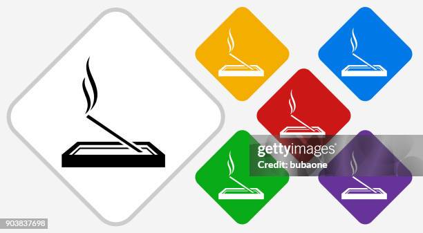 incense color diamond vector icon - incense stock illustrations