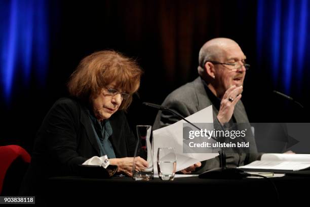 Dietmar Bär und Hannelore Hoger lit.COLOGNE Gala in der Philharmonie Köln