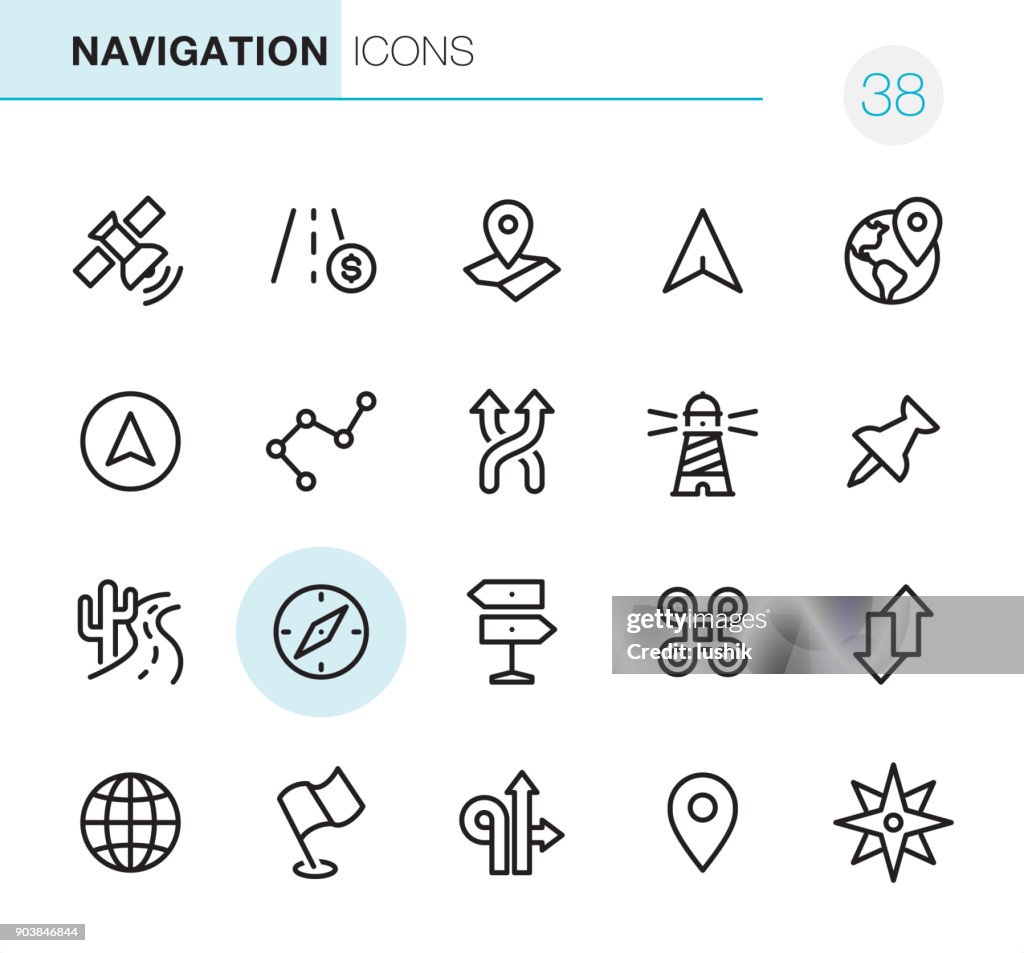 Navigation - Pixel Perfect icons