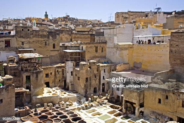 Nordafrika, MAR, Marokko, Fes, Fes hat über eine Million Einwohner und steht dank seiner kunstvollen Bauwerke als Weltkulturerbe unter dem Schutz der...