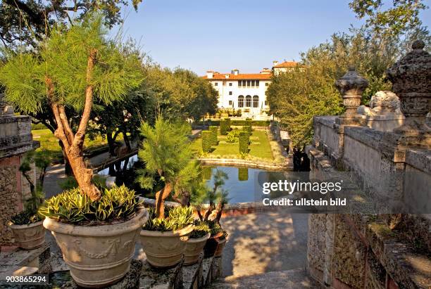 Vizcaya-Schloss mit Parkanlage, Renaissance-Villa in Miami, AMERIKA, USA, FLORIDA, Miami, 10.2010,