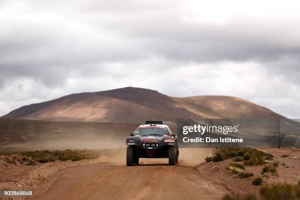 Eric Bernard of France and BUGGY Sodicars drives with co-driver Alexandre Vigneau of France in the BUGGY BV2-1 Proto Sodicars Racing Buggy car in the...