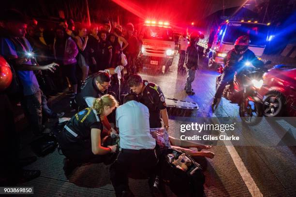 Dr. Chiu tends to a badly injured woman, who was a victim of a hit and run driver. She died shortly after on the scene. Guatemala City has one of...