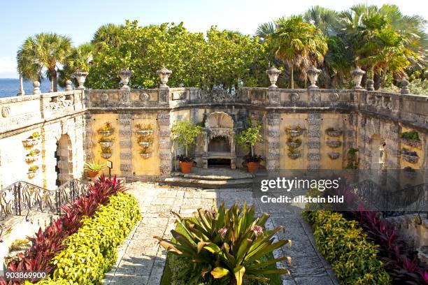 Vizcaya-Schloss mit Parkanlage, Renaissance-Villa in Miami, AMERIKA, USA, FLORIDA, Miami, 10.2010,