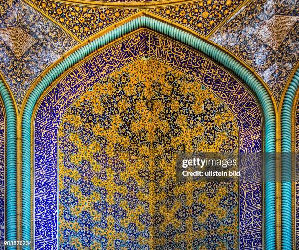 Shaikh-Lotfullah-Moschee, Isfahan, Esfahan, Iran, IRN, Islamische Republik Iran, Gottesstaat, Persien, Vorderasien, Schiiten, Islam, Muslime,...