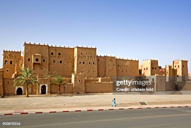 Nordafrika, MAR, Marokko, Ouarzazate, Bedeutendste Sehenswuerdigkeit ist die Kasbah von Taourirt, die Anfang des 18. Jh. Errichtet und bis in die...