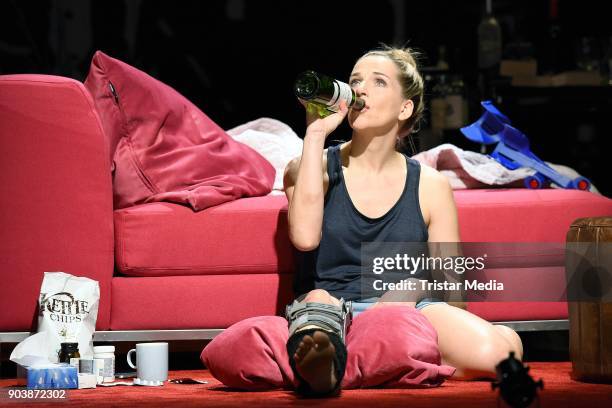 Tanja Wedhorn during a press rehearsall of the 'Die Tanzstunde' play on January 11, 2018 in Berlin, Germany.