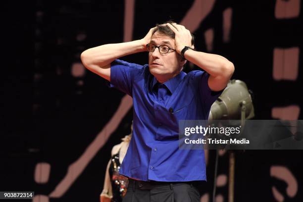 Oliver Mommsen during a press rehearsall of the 'Die Tanzstunde' play on January 11, 2018 in Berlin, Germany.