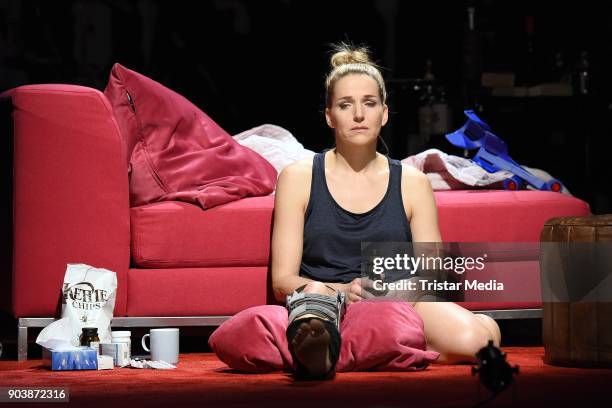 Tanja Wedhorn during a press rehearsall of the 'Die Tanzstunde' play on January 11, 2018 in Berlin, Germany.