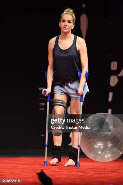 Tanja Wedhorn during the press rehearsall of the 'Die Tanzstunde' play on January 11, 2018 in Berlin, Germany.