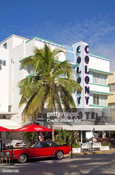 Ueberschrift: AMERIKA, USA, FLORIDA, MIAMI BEACH, 10.2010: Art Decon District rund um den Ocean Drive. In dem Art Deco District rund um den Ocean...